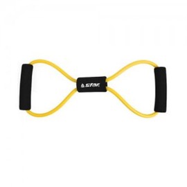 Figure-8 Yellow Tubing Band for Home Workout & Rowing Yellow 2ea