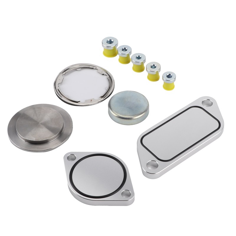 EGR Plug Kit 5pcs Aluminium Alloy Gaskets 5pcs Rubber Plugs