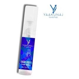 Yaakunaj | BackDoor Anal Relax | Gel Externo Suave 4.5ml | Lubricante íntimo con lidocaína | Fórmula de Rápida Absorción | Presentación de Bolsillo