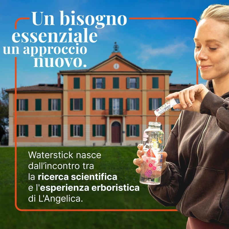 L'Angelica, Waterstick, Gusto Mandarino e Arancia, Ventre Piatto, Con Vitamine