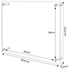 Ludery 20x24 Clear Acrylic Wall Mount Floating Picture Frame for