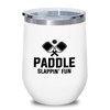 Pickleball White Edition Wine Tumbler 12oz - Paddle slappin' fun