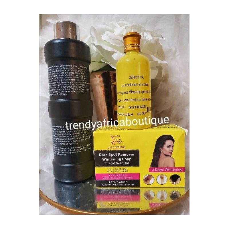 Final White DIAMANT Advanced Lightening Body Lotion, Serum & Soap