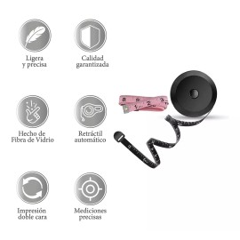 GG BRANDS 2 Cinta Métrica Doble Cara Para Medir Prendas O Cuerpo 150cm