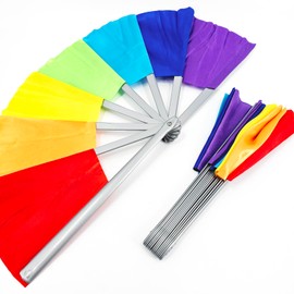 sumrica Magic Breakaway Fan Gimmick Props Magic Fan Tricks Magic Broken and Restored Fan Magic Tricks for Magician Stage Props Magic Toys Gifts for Kids and Adults,Multicolor