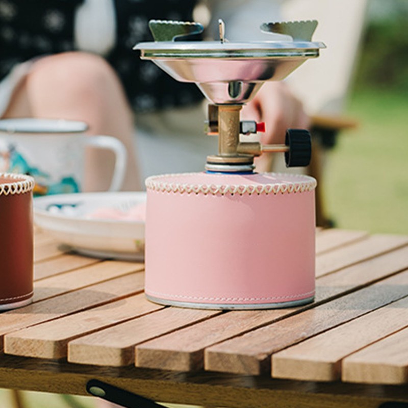 Gas Canister Protective Cover Portable PU Leather Gas Canister Cover