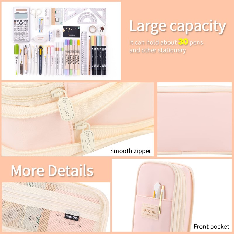 EASTHILL Big Capacity Pencil Case Large Pencil Pouch Stationery Pen