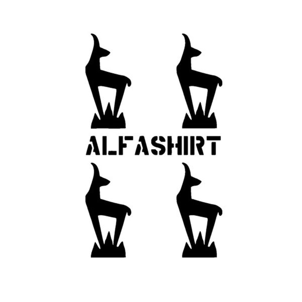 Sticker Gams Set Small Mountain Hunter Geißbuck Alps 4 x