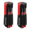 Vaguelly 2Pcs LED Precision Screwdriver Set Multifunctional Mini Tool with