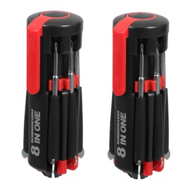 Vaguelly 2Pcs LED Precision Screwdriver Set Multifunctional Mini Tool with Light for Eyeglass Phone and Watch Repair Durable Construction Compact Design