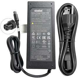4 Prong Scooter Charger for Segway Ninebot S/S-MAX/S2/Mini PRO/Mini lite, Compatible with Ninebot Gokart,63V 4-pin Power Cord Adapter Original Replacement Accessories (124W 4-pin Quick Charger)