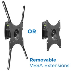 Mount-It! Locking TV Wall Mount, Full Motion TV Mount with Anti-Theft Lockable Quick Release VESA Head, Fits VESA 100, 200 and 400, 44 Lbs Capacity