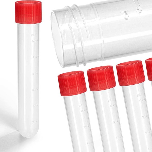 Tuuters 100 x centrifuge tubes with screw cap made of