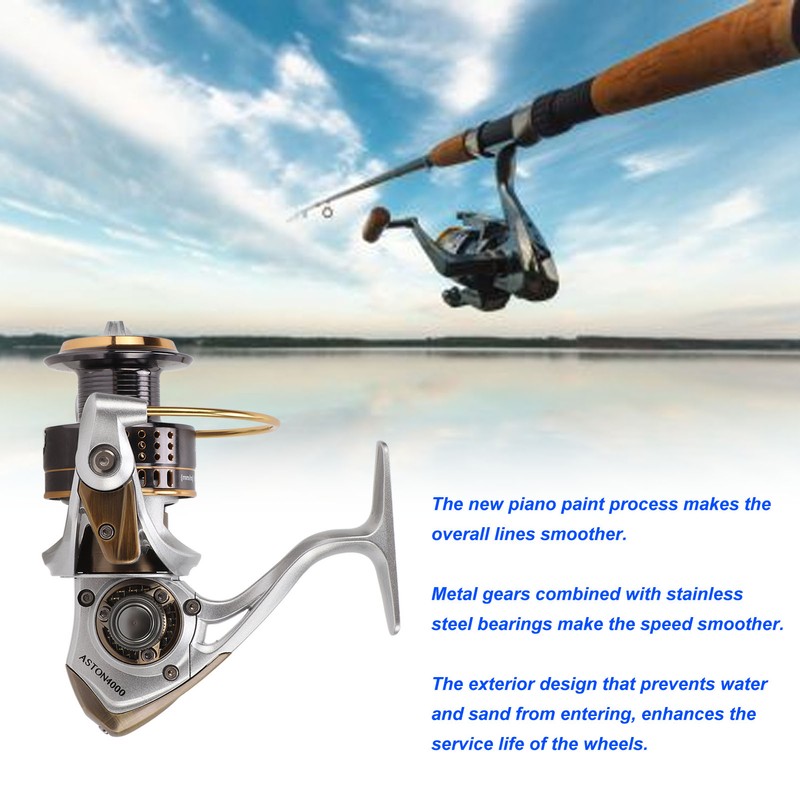 ASTON4000 Spinning Reels 5.2: 1 High Speed Gear Ratio 10+1BB