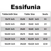 Essifunia Fringe Checkered Tablecloth with Tassel 52x70 Inch Rectangular -