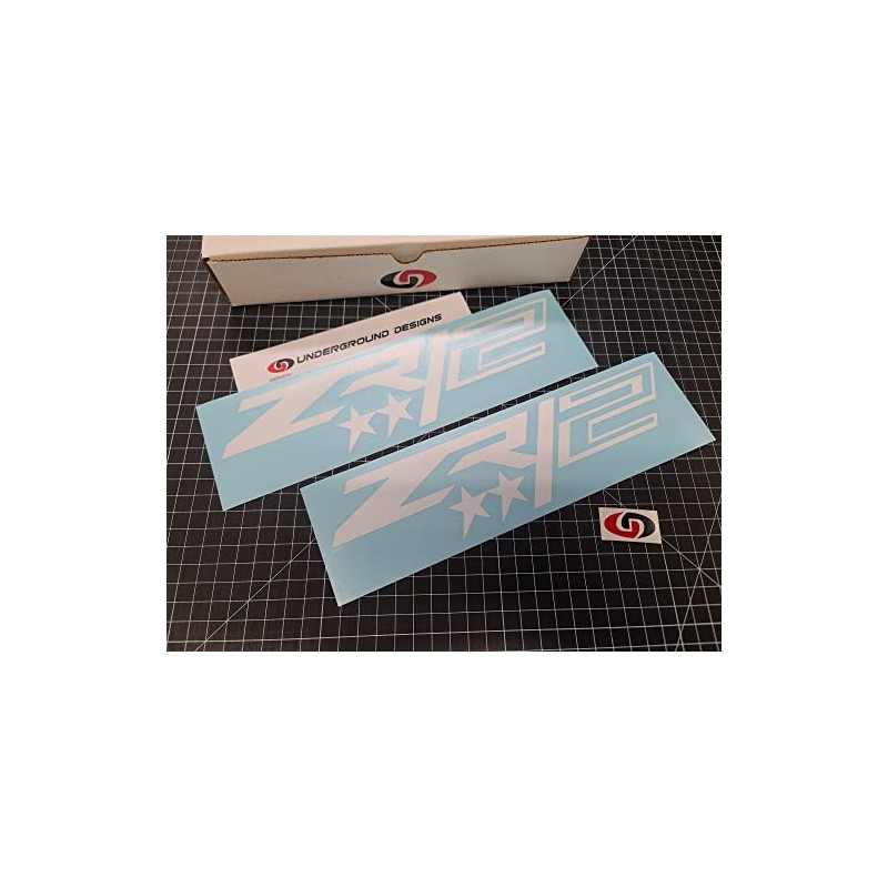 ZR2 Star Racing Decals Bedside Hash Stripe Fender Stickers (2)