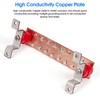 GOUNENGNAIL- 10" Copper Ground Bar Kit,900A Grounding Busbar Bar with