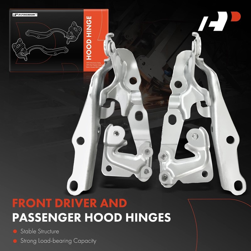 A-Premium Front Driver and Passenger Hood Hinges Compatible with 2007