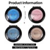 LOPHE Eyeshadow Highlighter, Glitter Eye Shadow Shimmering Eyeshadow Waterproof, Durable,