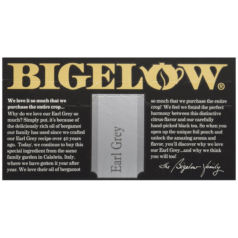 Bigelow Earl Grey Tea, 40 ct