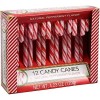Greenbrier 12 Pack Natural Peppermint Candy Canes Red White Striped