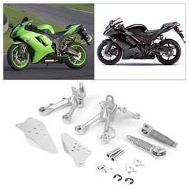 Front Rider Foot Pegs Bracket For Kawasaki Zx6R 2005 2006 2007 2008 ZX636 2005 2006