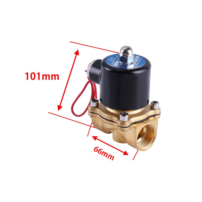 AOMIKITSTU Solenoid Valve AC220V, 2W200-20 DN20 Electric Pneumatic Solenoid Valve,
