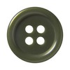 Pack of 12 Olive Green Sew on 15mm Round Buttons