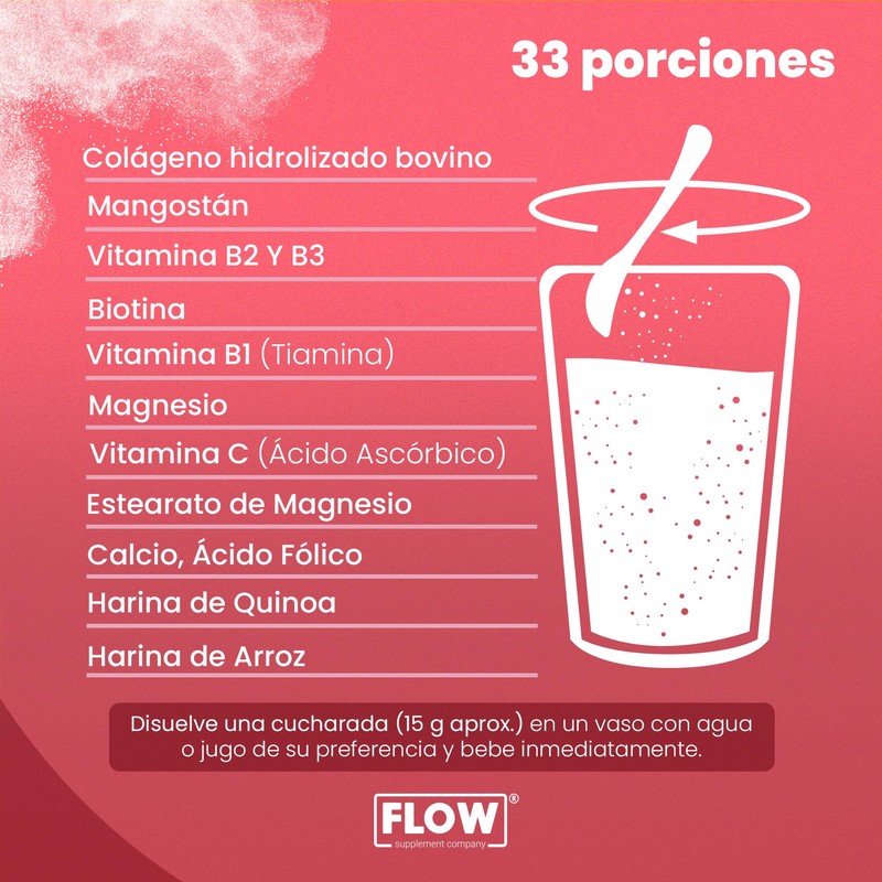 COLAGENO HIDROLIZADO CON MANGOSTAN - 500 GRAMOS