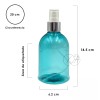 Xena Envases Plasticos Colores Campana 250 Ml Atomizador Plata 10