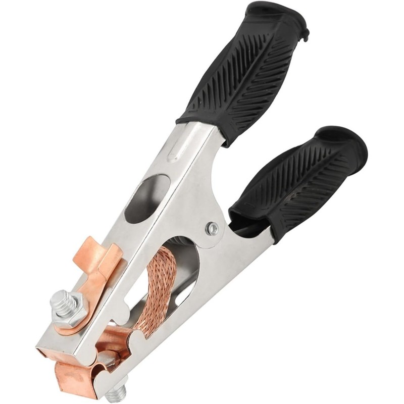 Black Welding Machine Ground Clamp, Ground Clamp With Rubber Sleeve