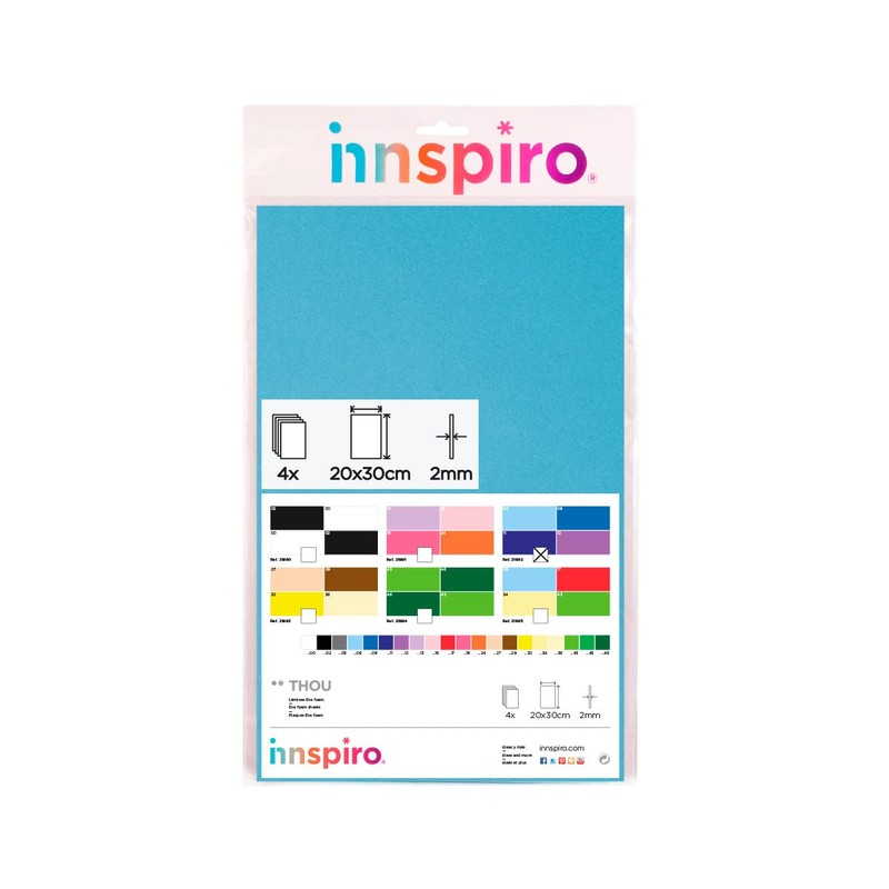 INNSPIRO 21892 Set of 4 Cold EVA Rubber Slats 20