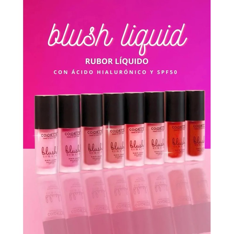 Rubor Liquido Colorton Blush Liquid Ah+ Colageno Tono Del Maquillaje