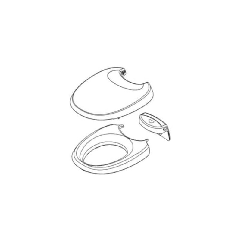 THETFORD 36766 White Bravura Toilet Seat and Cover