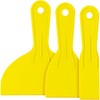 SteadMax 3 Pack Plastic Putty Knife Set - Flexible Paint
