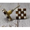 ARTISNO Handmade Square Shape Wood and Resin Kitchen Cabinet Drawer