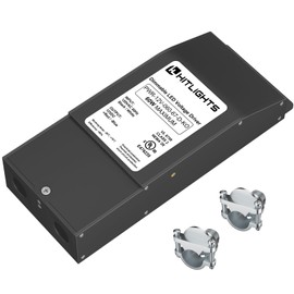 HitLights 60W 12V DC LED Dimmable Driver, 120V AC Input to 12V DC Output Class 2 LED Transformer, Compatible with Lutron and Leviton for LED Strip Lights Black