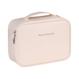 XIAOXIAODEDIAN Cosmetic and Skincare Handbag, Hangable, Large Capacity, Convenient Storage, Travel Use, Freestanding, Lightweight, Cute PU Material, Portable, Removable, Popular Makeup Pouch Storage