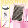 FANXITON Lash Clusters Kit Wispy Clusters Eyelash Extensions Natural Lash