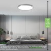 uowlbear Ceiling Light 9 Inches, 3 Color Temperatures Switchable 18W