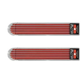 Mitsubishi Pencil Uni U203101P.15 for Field Construction 2.0mm Sharp Refill, Uni2.0-310, Red, 6 Pieces (Case of 2)