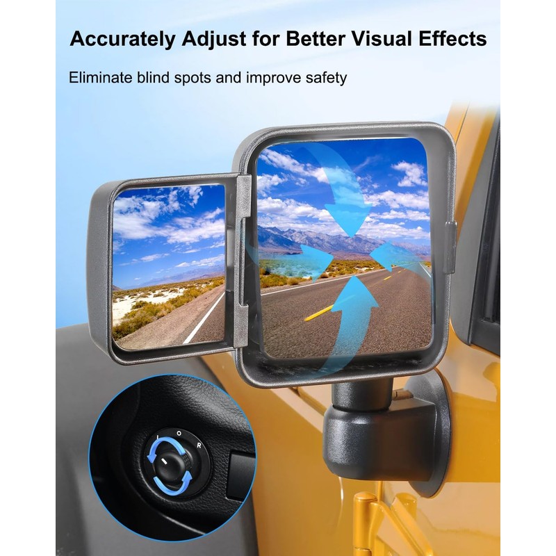 56046631AA Rearview Mirror Control Switch Fit for Jeep Wrangler 2011-2018,