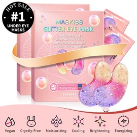 MASKISS Collagen Eye Mask,Moisturizing Eye Mask,Under Eye Patches for Puffy Eyes and Dark Circles Luxury Skin Care - Specification: 4 Counts (96 Pairs)