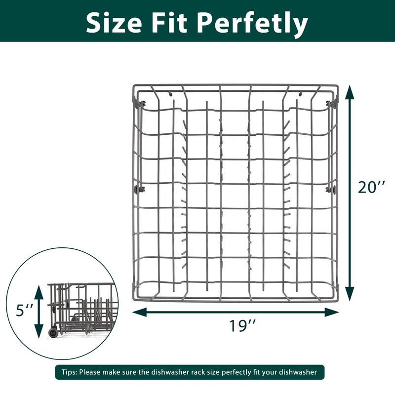 5304535380 Dishwasher Upper Rack Replacement Parts for Frigidaire Dishwasher Upper