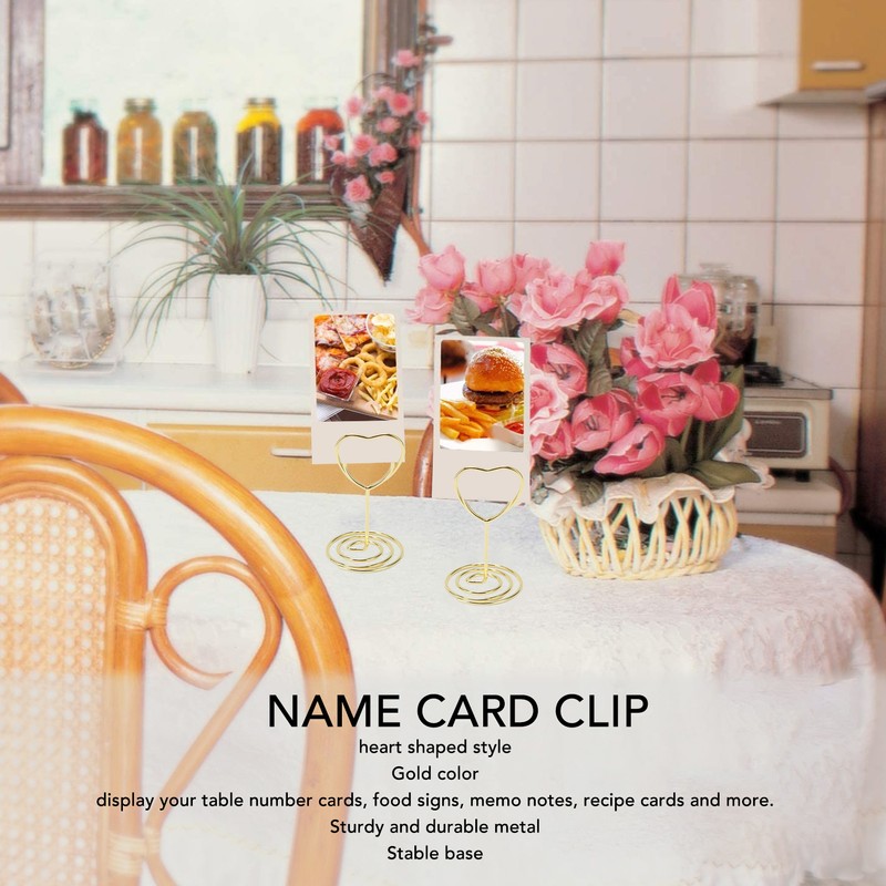 25Pcs Table Number Stands Heart Shaped Stable Base Sturdy Metal