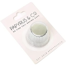 Papyrus Mini Foil Baking Cup 50-Pieces, 35 mm Size, Silver