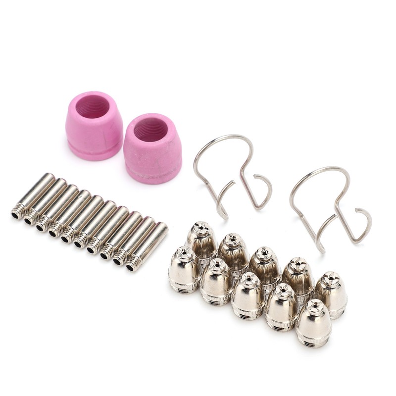 Plasma Cutting Torch Consumables Kit Electrode Contact Tip Ceramics Nozzle