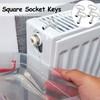 Tarocat Set of 4 square keys, mandrel key, square key,