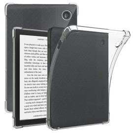 KZIOACSH Case for Kobo Libra Colour/Kobo Libra 2 7inch, Flexible TPU Ultra Slim Reinforced Corners Clear Protective Cover Transparent Ultra Slim Shockproof Rugged Back Case