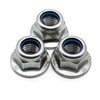 Hippo Hardware M6 (6mm) Flanged Serrated Nyloc Nuts A2 Stainless